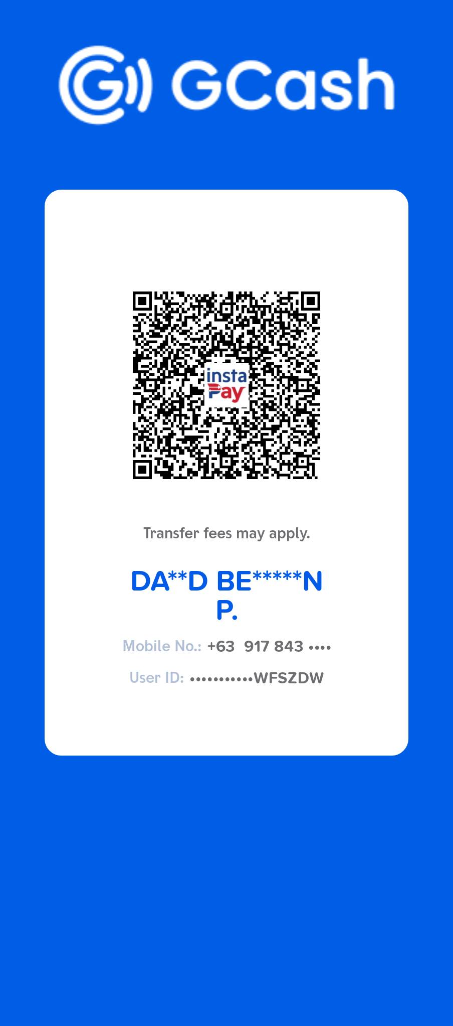 GCash donation QR code